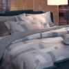 Domino/Cangiante Borbonese - Letto raso stampato