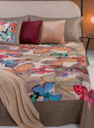 Butterfly Borbonese - Letto raso stampato